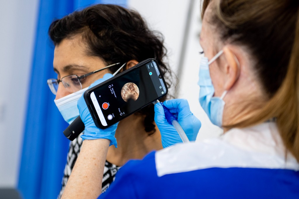 Ear wax microsuction procedure at Alan James Clinics